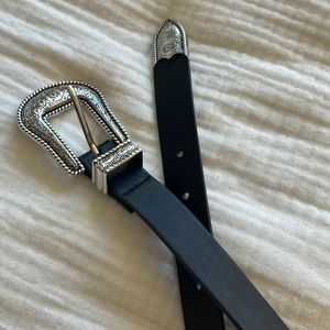 ASOS silver buckle belt